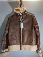 Universal threads Brown and fur coat - size small