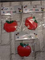 Apple Gift tags - 3 packs 6 per pack