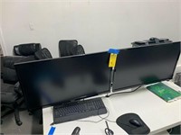 COMPUTER SYSTEM WITH 2 MONITORS