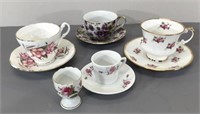 Tea Cups w/Saucers, etc