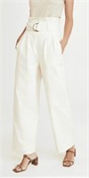 New Ganni Chino Trousers Egret Women's