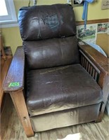 Mission Style Chair With Wear