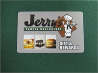 $20.00 Gift Card to Jerry's Restaurant