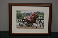 Framed Picture of Justify taken by Bobby Shiflet