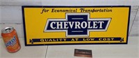Heavy Chevrolet Porcelain Sign
