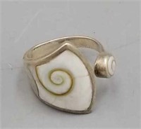 Ring - Wrap White Stone Size 6