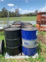 12 x 44 Drums with used Degreaser & Sump oil