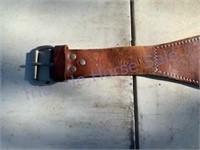 Leather Boxing Support Belt