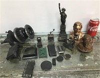 Group of cast/metal items & parts