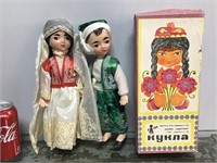 Pair of vintage Soviet dolls