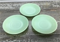 Anchor Hocking jadeite plates 6" (3)