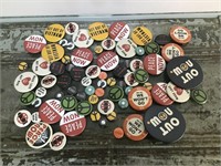 Group of buttons/pins