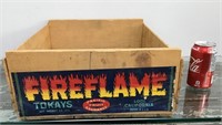 Pacific Fruit Fireflame wooden crate