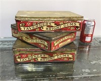 Vintage Taverner's Bright Gums tins (3)