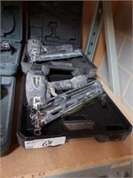 2 Ryobi Airwaves Pneumatic Nail Guns in Cases