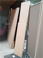 2 Assorted Timber Framed Doors, 420mm Wide