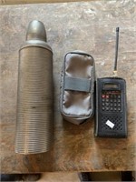 Uniden Bearcat Scanner And Thermos