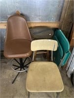 3 Chairs And Stool