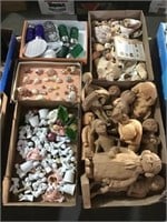 Clay Figurines, Sea Shells, Shakers
