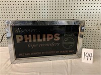 Phillips tape recorder sign