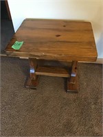 wood side table