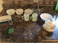 butter dish, s&p shaker & more