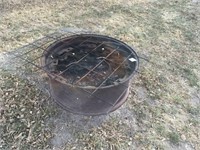 fire pit w/grate top