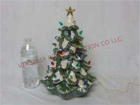 Lighted Ceramic Christmas Tree ~ 13" Tall