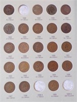 (22) INDIAN HEAD PENNIES IN BOOK, 1887-1909.......