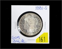 1881-S Morgan dollar, gem BU