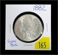 1882 Morgan dollar, gem BU