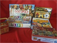 BOX OF GAMES AND PUZZLES