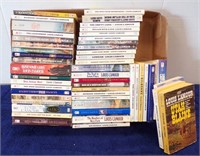 FLAT OF LOUIS L'AMOUR PAPERBACK BOOKS