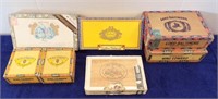 (7) VINTAGE CIGAR BOXES TO GO