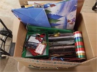 A BIG BOX OF ASSORTED GIFT BAGS AND MISCELLANOUS