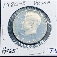 1980 S Kennedy Silver Proof Half Dollar