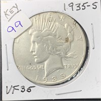 1935 S Liberty Peace Silver Dollar