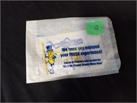 Planters 100 yrs. cellophane bag w/ 5¢ bag