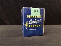 Planters cocktail peanuts can radio in box 1978