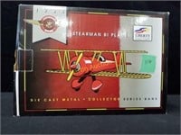 1934 Stearman Bi Plane bank w/ 1997 Mr. Peanut