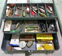 Vintage Falls City Tackle Box w/ Lures