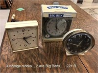 3 Vintage Clocks (2 are Big Bens)