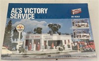 HO scale building model “Al’s Victory Service”