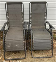 Two gravity chairs