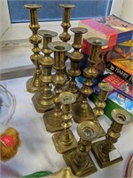 Brass candlesticks