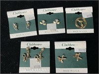 Clubhouse earrings made in U.S.A.