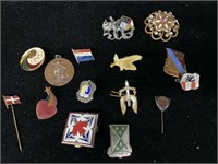 Lot of pins and broches