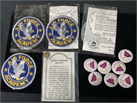 Trailblazer emblems Air Force academy patches