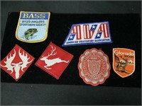 Lot of bass anglers sportsman’s society badge &