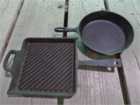 Cast Iron Grill Pan &  Skillet